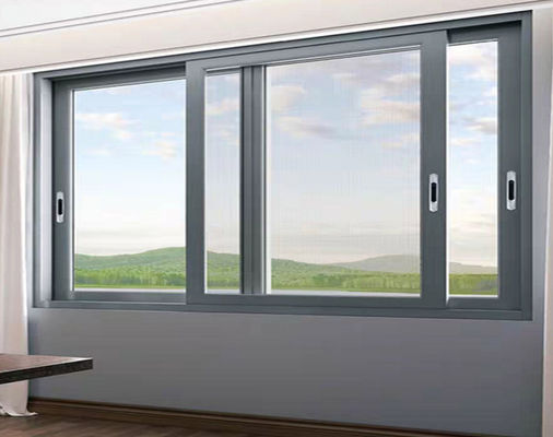 외관 허리케인 내성 슬림라인 알루미늄 슬라이딩 도어 플루오르 탄소 분사