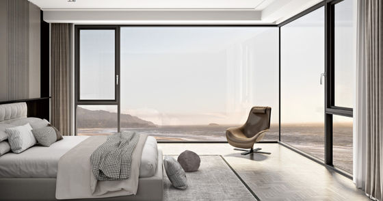 알루미늄 내구성 휘저기 열린 창문 laminated 유리 및 온화 격리 유리