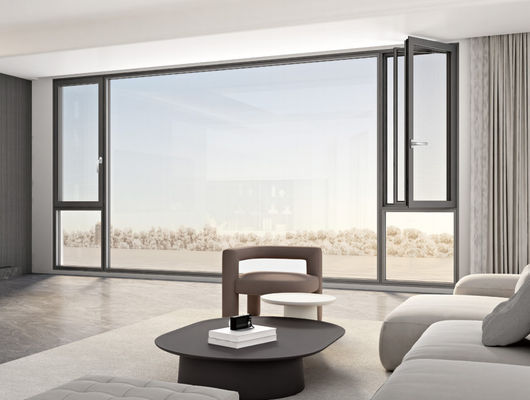 고온 격리 유리 및 다점 잠금과 함께 안전 알루미늄 캐스먼트 창문