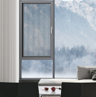 회색 알루미늄 스윙 윈도우 높은 환기 캐시먼트