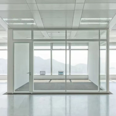 파우더 코팅 알루미늄 프레임과 함께 현대 소리 방지 유리 벽벽