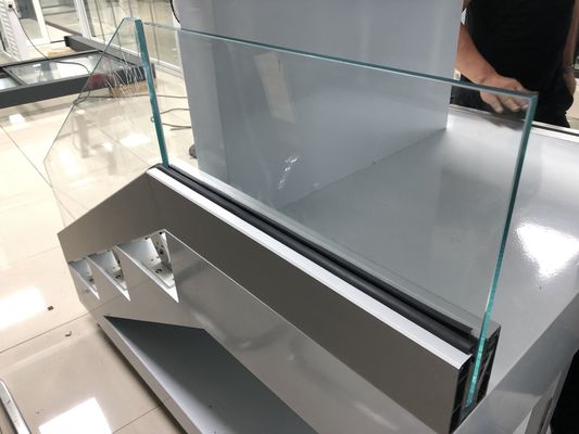 커스터마이징 가능한 12mm 알루미늄 U 채널 유리 릴링 304 SS 핸들레일 프레임 없는 유리 발루스트라드