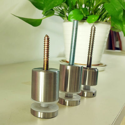 조절 가능한 스테인리스 스틸 프레임리스 벽면 장착 유리 난간 고정 스탠드오프 핀