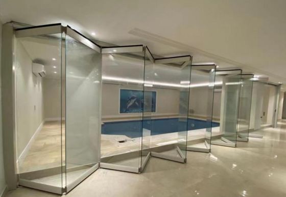 태풍 저항성 온화 유리 두꺼운 문 고 보안 사용자 정의