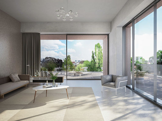 파우더 코팅 알루미늄 프로파일과 맞춤형 외관 알루미늄 슬라이딩 도어