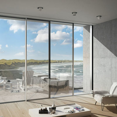 중형 알루미늄 슬라이딩 도어 단열 온화 유리 슬라이딩 patio 문