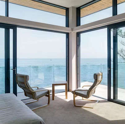 소음 감축 알루미늄 슬라이딩 도어 단열 유리 3 미터 알루미늄 슬라이딩 도어