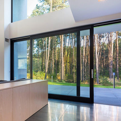 안전 주택 알루미늄 슬라이딩 글래스 문 열 분쇄 프로파일과 격리 유리