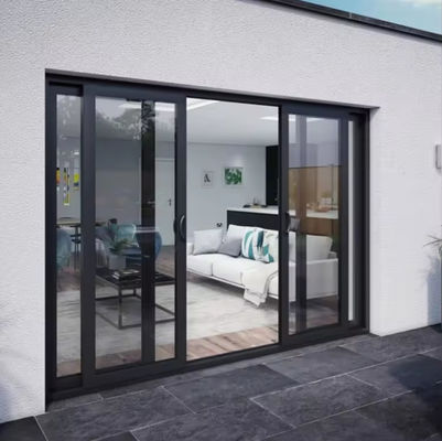 안전 주택 알루미늄 슬라이딩 글래스 문 열 분쇄 프로파일과 격리 유리