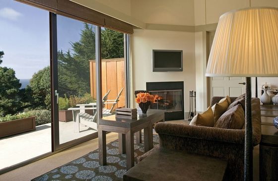 내구성 두꺼운 알루미늄 슬라이딩 유리 문 수평 개방 스타일