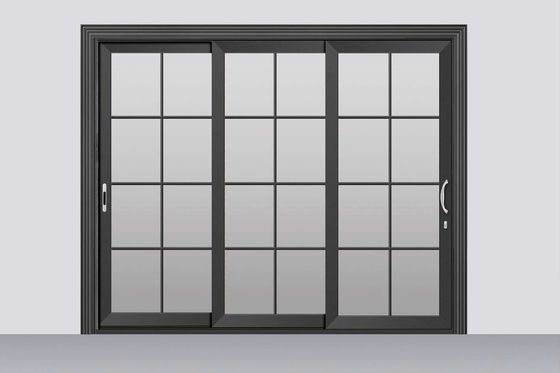 태풍 저항성 2mm 두꺼운 알루미늄 슬라이딩 피티오 문