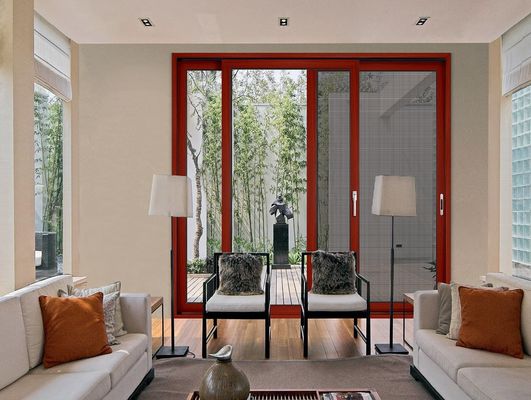 맞춤형 큰 슬라이딩 유리 Patio 문 파우더 코팅 알루미늄 프레임