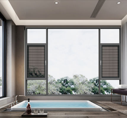 SZG 공간 절약 알루미늄 외부로 개방 창문 최대 공기 순환