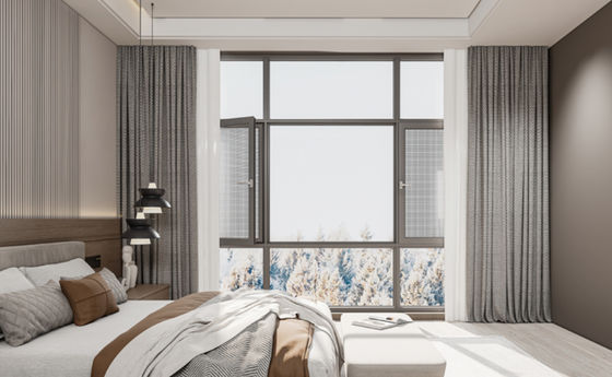 SZG 공간 절약 알루미늄 외부로 개방 창문 최대 공기 순환