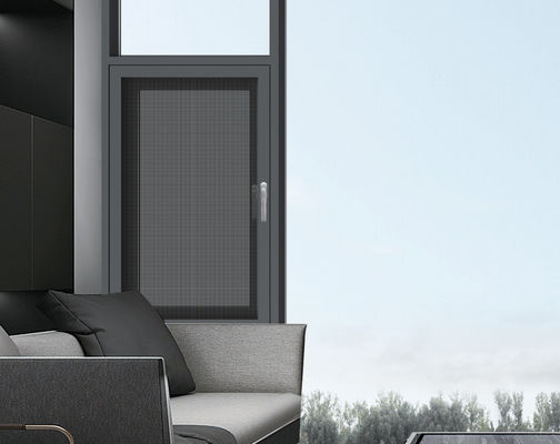 에너지 절감 알루미늄 스윙 윈도우 온화 유리 외부 캐시먼트 윈도우