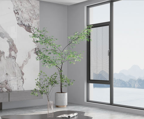 파우더로 코팅 된 내부로 열 수 있는 알루미늄 유리창