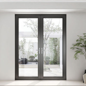 열 차단 알루미늄 유리 스윙 도어 오픈 캐시먼트 경화 방지