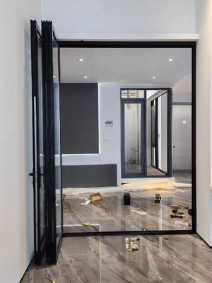 열 차단 알루미늄 프레임 슬라이딩 도어 가열 된 유리로 먼지 저항