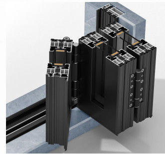 견고한 겹쳐질 수 있는 알루미늄 접기문 현대 디자인 알루미늄 회색 겹칠기 문