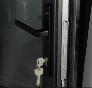 맞춤형 알루미늄 쌍 접이 유리 문 원활한 작동을 위해 쉬운 설치