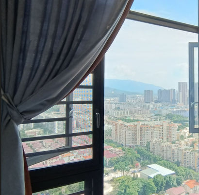 현대 알루미늄 스윙 윈도우 단열 유리 스윙 오픈 윈도우