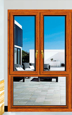 파우더 코팅 알루미늄 틸트 열 저항성 및 사운드 단열성으로 창문을 돌리십시오