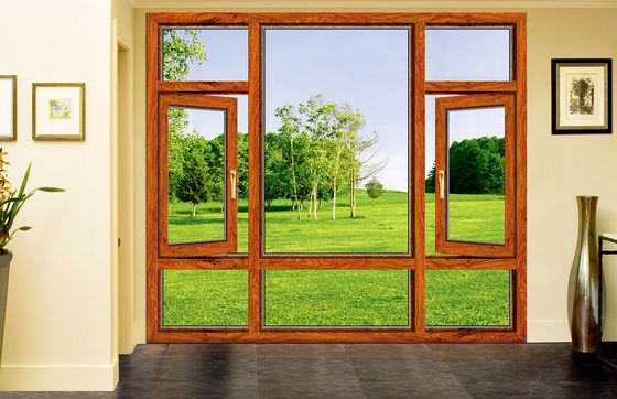 파우더 코팅 알루미늄 틸트 열 저항성 및 사운드 단열성으로 창문을 돌리십시오