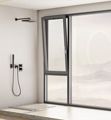 안전 보호 장치가 있는 날씨 저항성 기울기 회전 알루미늄 창문