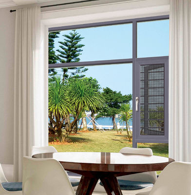 안전 보호 장치가 있는 날씨 저항성 기울기 회전 알루미늄 창문