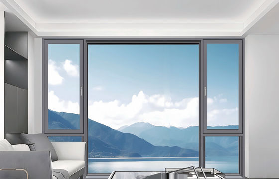 맞춤형 알루미늄 기울기 및 돌기 창문 단열 유리로 단열