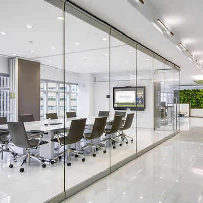 맞춤형 8mm 유리 파티션 문 먼지 저항 및 음 단열