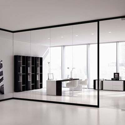 유연한 유리 벽 벽 벽 알루미늄 프레임 소음 차단 사무실 벽벽
