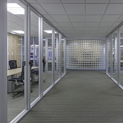 알루미늄 프로필 프레임 유리 파티션 벽 맞춤형 사무실 파티션 벽