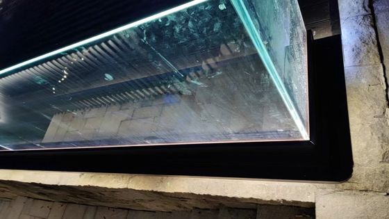 프레임 없는 알루미늄 및 유리 릴링 LED 조명으로 정사각형 모양