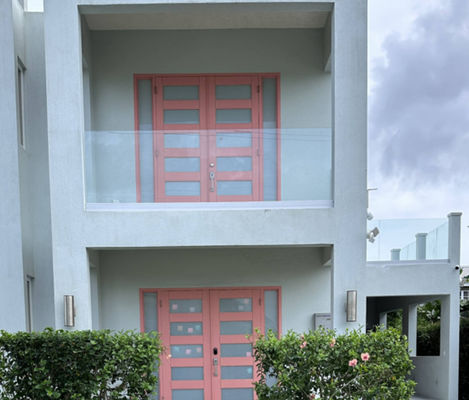 SZG U 채널 프레임 없는 12mm 유리 발코니 릴링 주거 건물