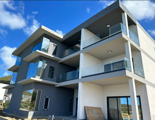 검은 알루미늄 U 채널 유리 릴링 안정 알루미늄 유리 릴링