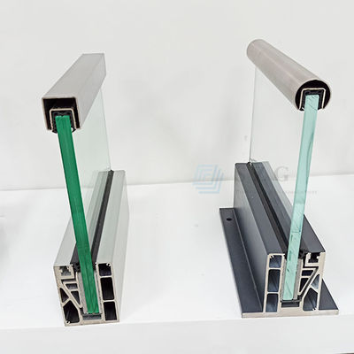 알루미늄 U 채널 유리 밸루스트라드 야외용