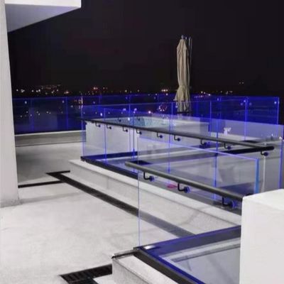 안정적인 800-1200mm 온화 유리 U 채널 시스템 안전과 미용을 위해 알루미늄 핸들