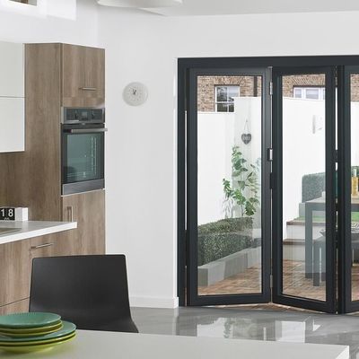 컨벤션 센터 에 사용 되는 금 오크 로 된 가열 된 유리 알루미늄 접착 창문