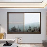 건축용 스테인리스 스틸 하드웨어와 함께 열 분쇄 알루미늄 창문