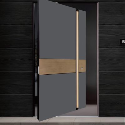 맞춤 알루미늄 합금 피브트 입구 무거운 작업 유리 회전 문