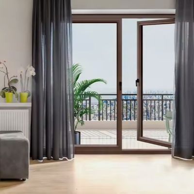 단열 알루미늄 스윙 도어 실내 유리 사무실 도어 가루 코팅