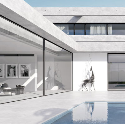 사용자 정의 가능한 알루미늄 슬라이딩 도어 슬라이딩 오픈 방법 및 사용자 정의 필요에 따라 1.2mm-2.2mm 프레임 두께