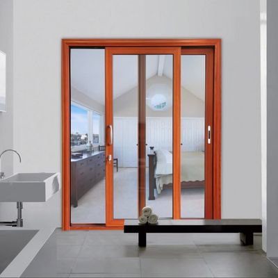 석유 연기를 방지하기 위해 장수 알루미늄 슬라이딩 도어 50 년 수명 및 높은 에너지 효율