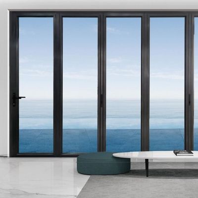 세련되고 현대적인 알루미늄 접이식 문, 10년 보증 및 맞춤형 표면 처리