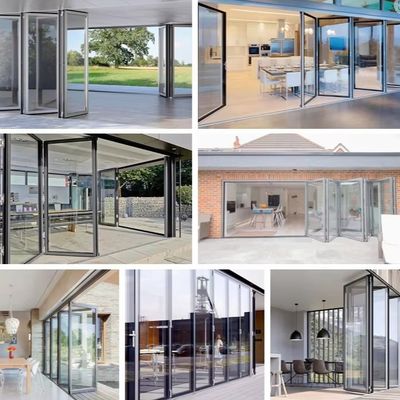 안전 잠금 메커니즘 알루미늄 접착 유리 문 은색/백색/검색/교육 기관에 맞춤형