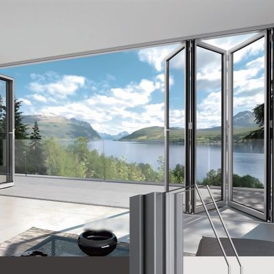 안전 잠금 메커니즘 알루미늄 접착 유리 문 은색/백색/검색/교육 기관에 맞춤형