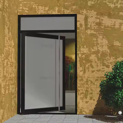 4-12mm 이중 유리 알루미늄 회전 문 맑은 유리와 스테인레스 스틸 스크린 넷 재료