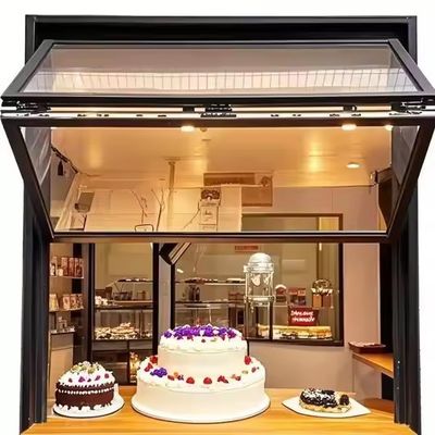 알루미늄 접이식 창문 소음 단열 이중 유리 및 고체 온화 유리