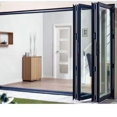 알루미늄 소음 및 방수 단열 바이 접는 문 유리 파티션 문